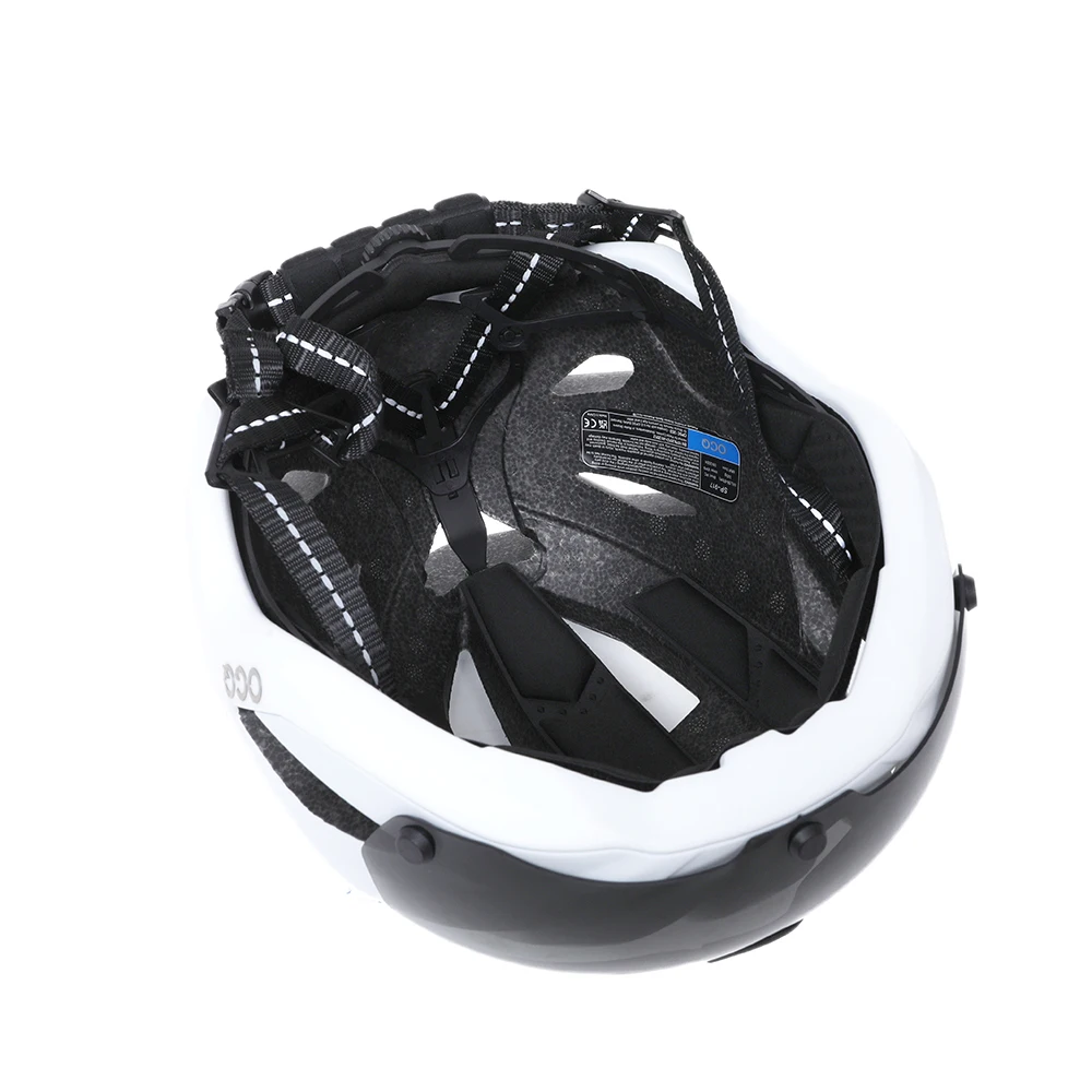 NEW Popular OGQ road bicycle helmet with cushioning, high-end milk silk inner pads, replaceable magnetic goggles, cycling helmet