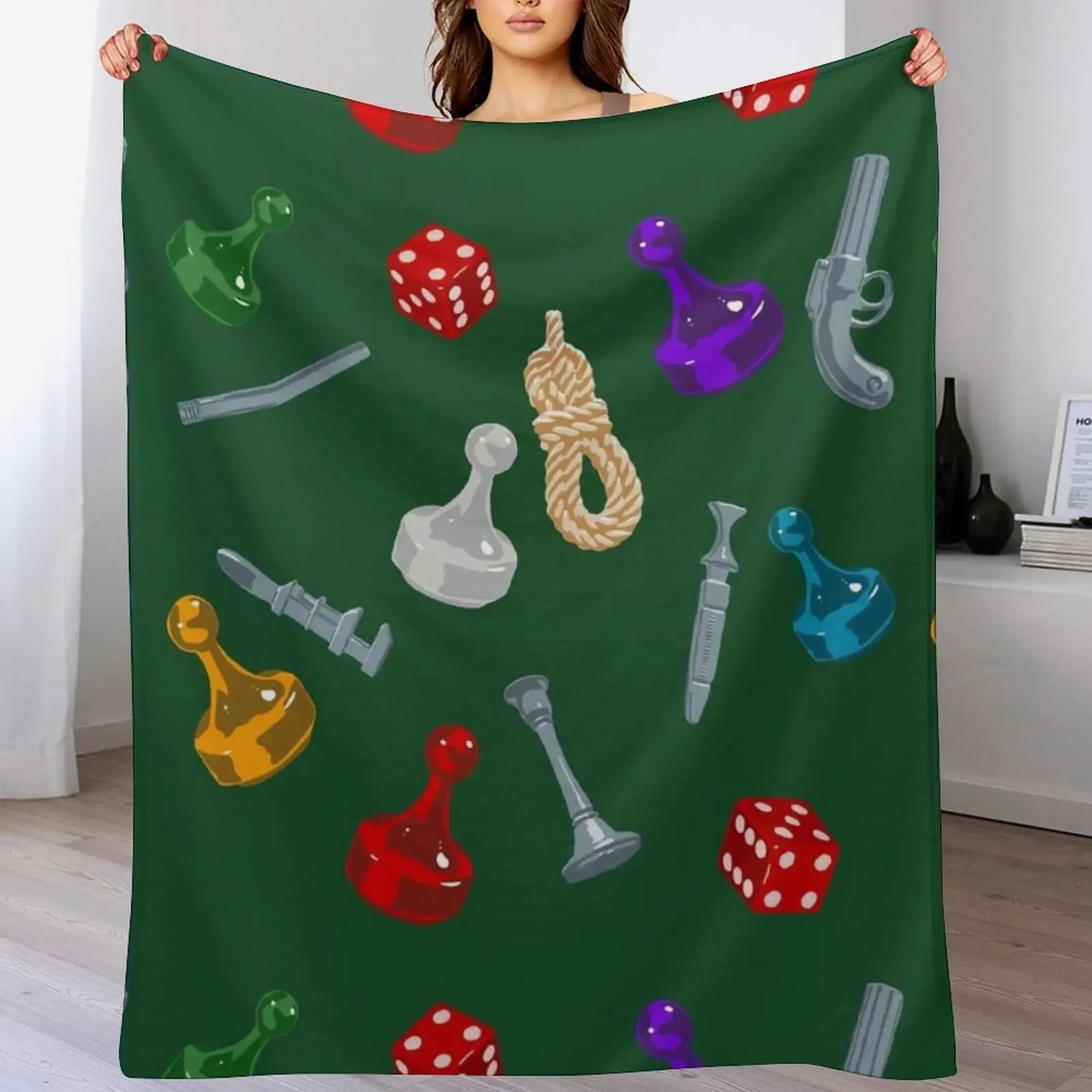 Get A Clue Throw Blanket Couverture douce et confortable pour la lecture et la vision de la télévision