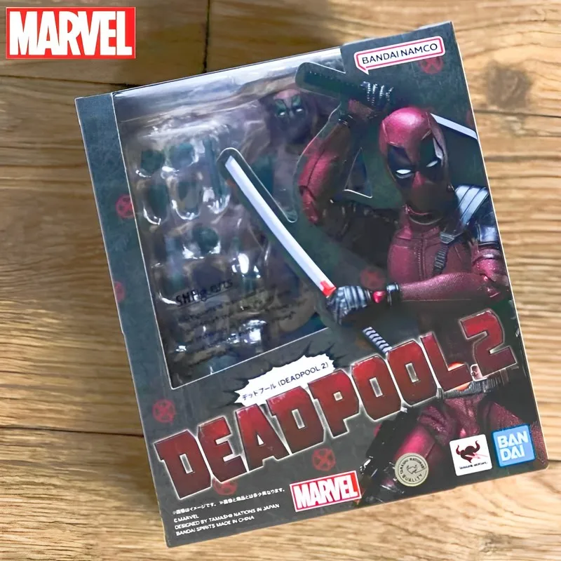 Bandai Shf Figuarts Marvel Shf Deadpool 2 Deadpool Action Figure Collectible Toy Birthday Gift Pvc Figura 2.0 In Stock