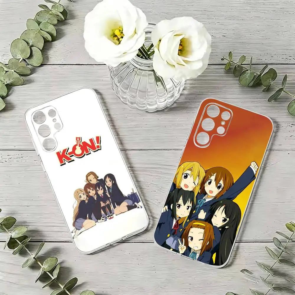School Life Anime K-On!   Clear Phone Case For Samsung S24 S23 S22 S21 S20 S10 Note 20 Ultra Note 10