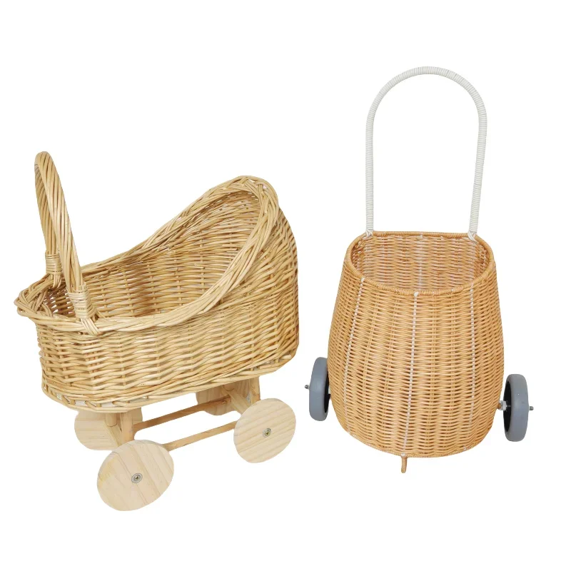 

Rattan toy storage basket