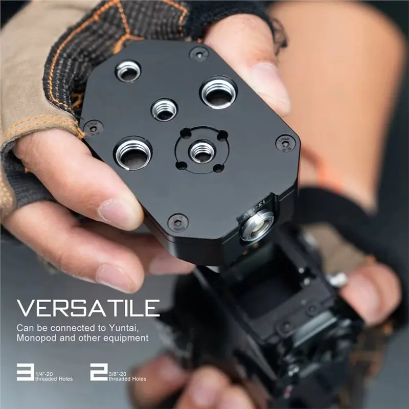 M09K Power Supply Base Plate TGA-PBP Camera Gimbal Rig Accessory Mount For DJI Ronin Security P-Tap 2-Pin Power Input