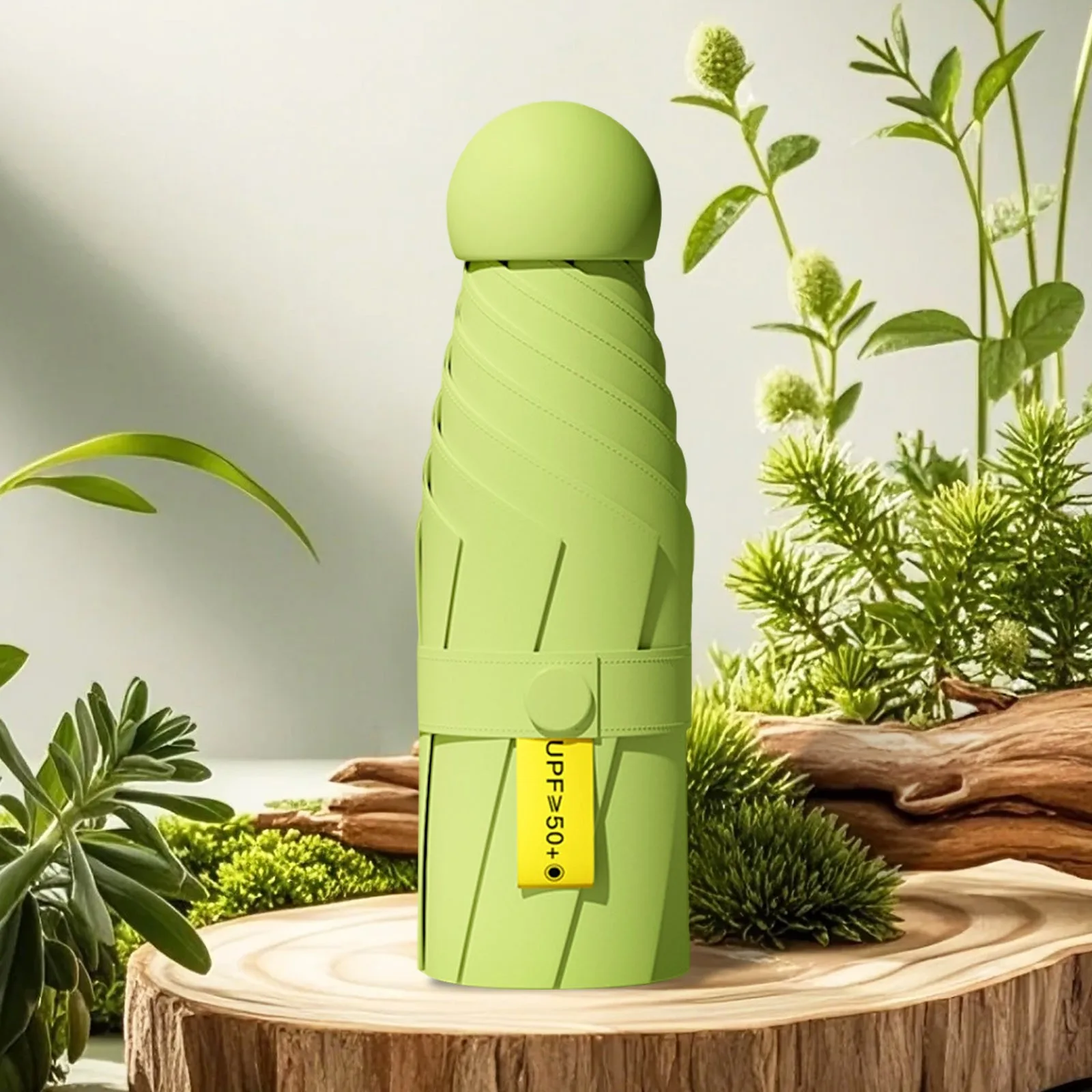 

Портативный солнцезащитный карманный зонт, многофункциональный солнцезащитный и защита от ультрафиолета, однотонный складной карманный зонт для улицы