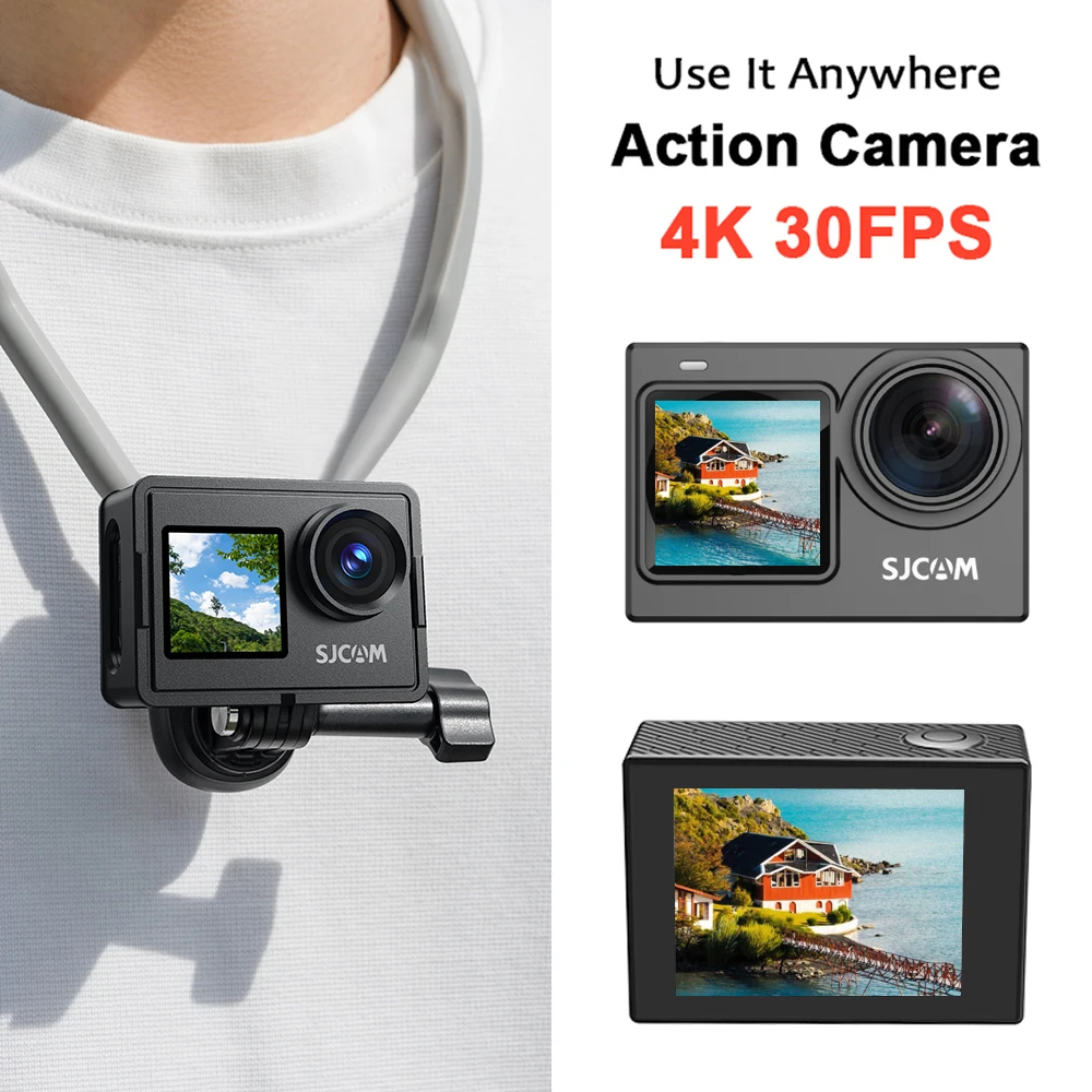 SJCAM SJ6 Ultra 4K Dual Screen Action Camera 6-Axis Stabilization 30M Waterproof 166° Wide Angle