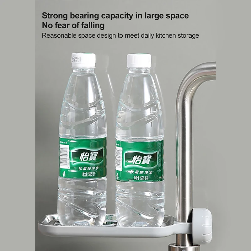 Stainless Steel Faucet Shelf Kitchen Utensils Sink Storage Rack Sink Cloth Drain Basket Faucet Towel Rack Kitchen Accesorries