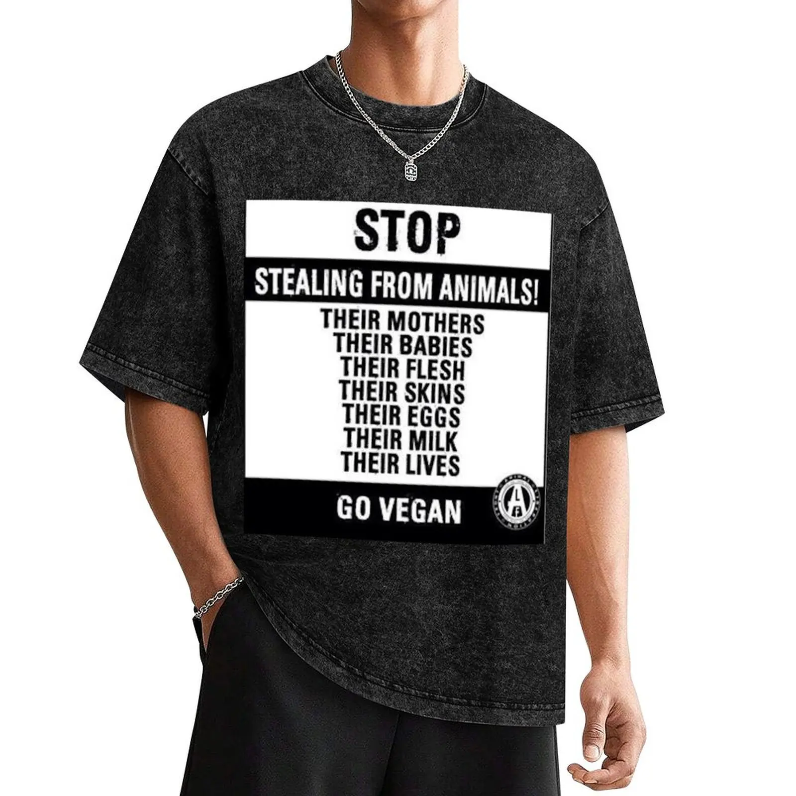 

Stop Stealing From Animals T-Shirt rapper graphic tees sublime t shirt men 100℅ cotton