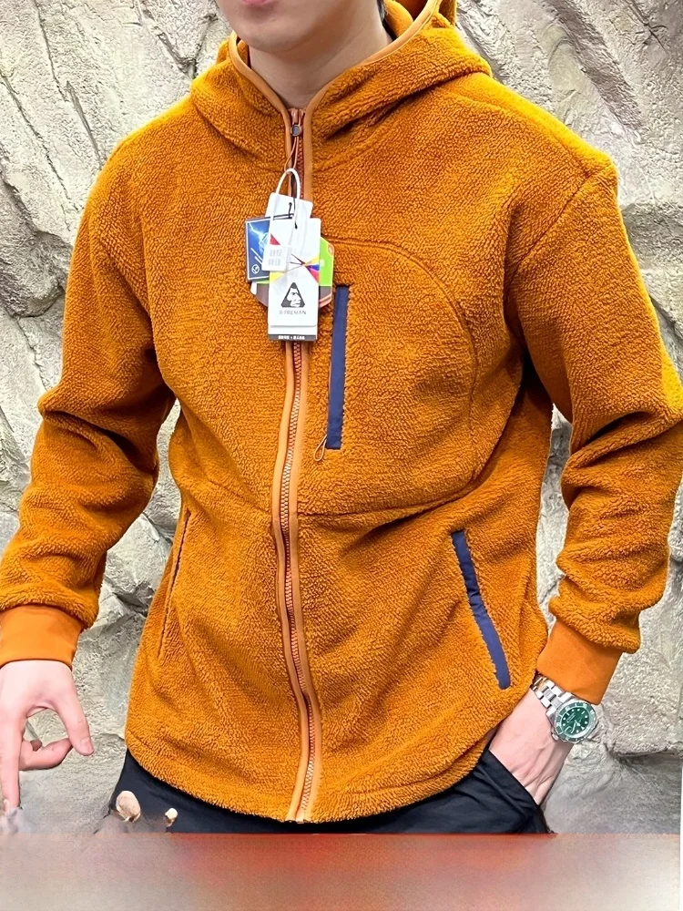 

Outdoor Men's And Women's Fce Jaet Hooded Thermal Middle Layer Anti-Static Self-Heating Monkey King Replacement Technology