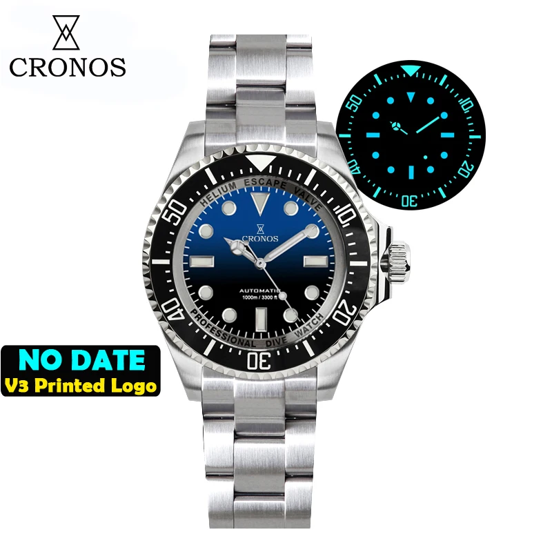 Cronos Automatic Diving Watch 2000M Water Resistant NH35