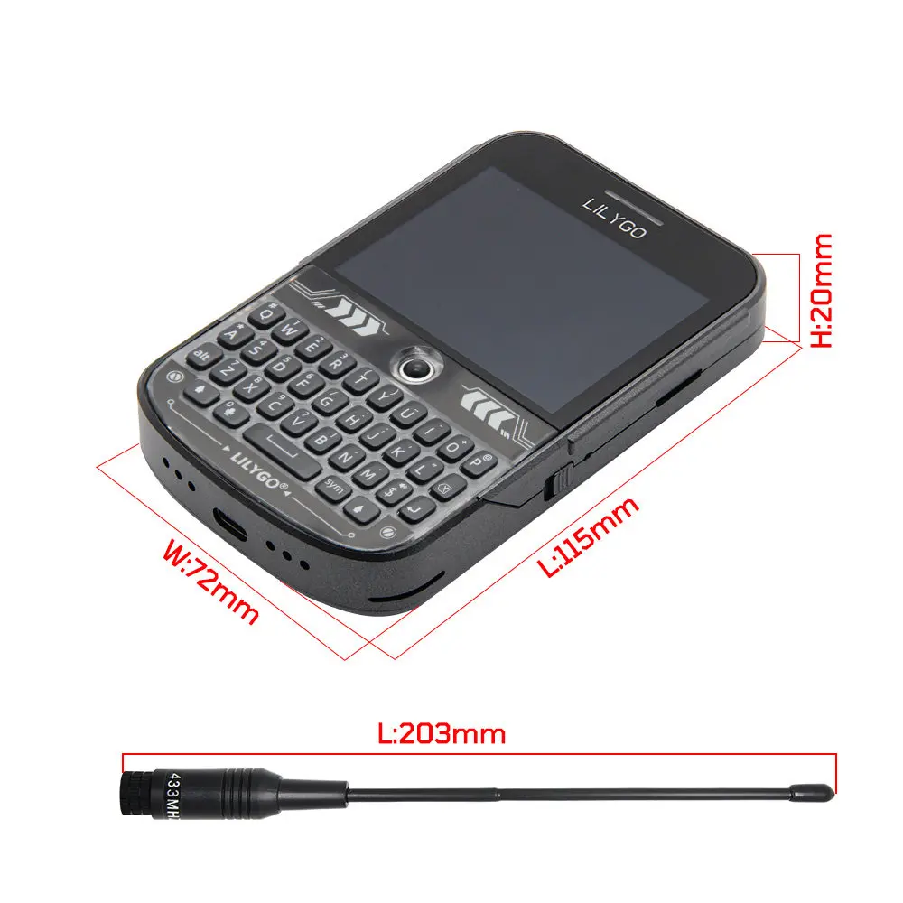 LILYGO T-Deck Plus ESP32-S3 GPS LoRaWAN+LCD Long-Distance Communication Module