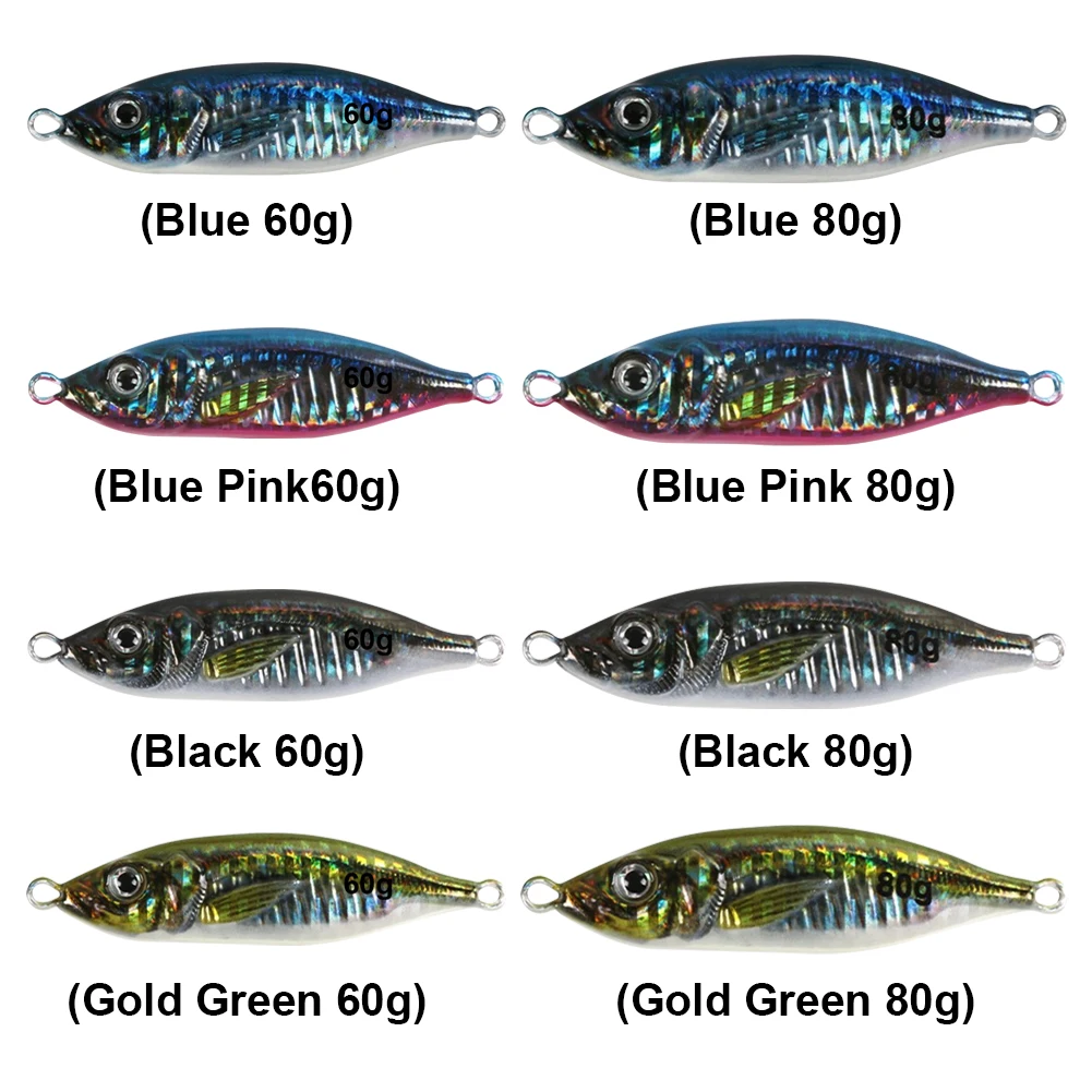 Gorgons Metal Lure 3D Printing Little Jack VIB Slow Metal Jig Trout Tuna Bass Shore Casting Jigging Spoon Sea Fishing Jigging