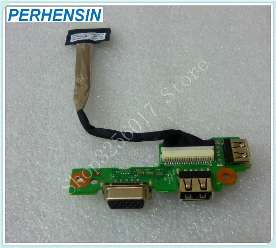 FOR Dell Inspiron M5010 USB VGA Board W Cable 50.4HH02.001 100% Perfect Work
