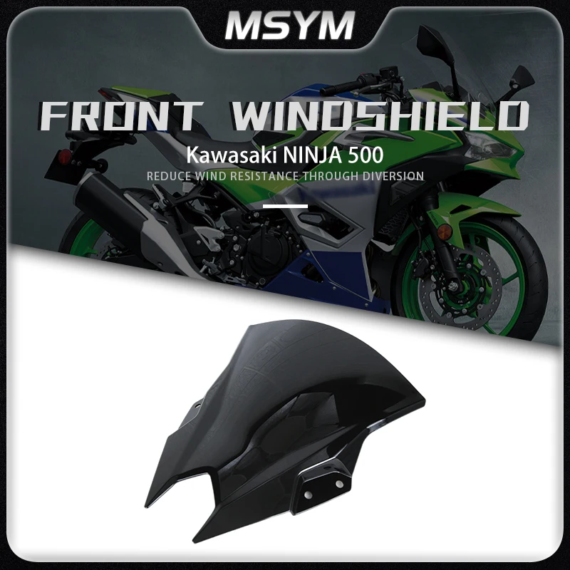 

For Kawasaki NINJA 500 SE Ninja500 2024 Motorcycle Front Windshield WindScreen Motorcycle Accessories Fairing Kit Deflector