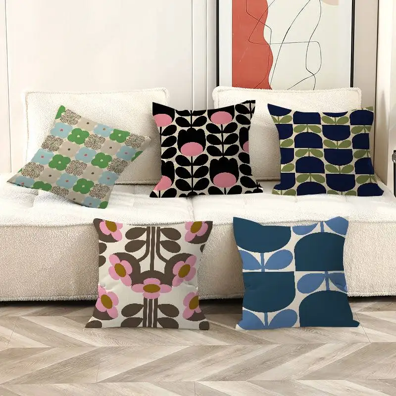 Pattern Designer O-Orla K-Kiely Pillow Gift Home Office Decoration Bedroom Sofa Car Cushion Cover case 45x45