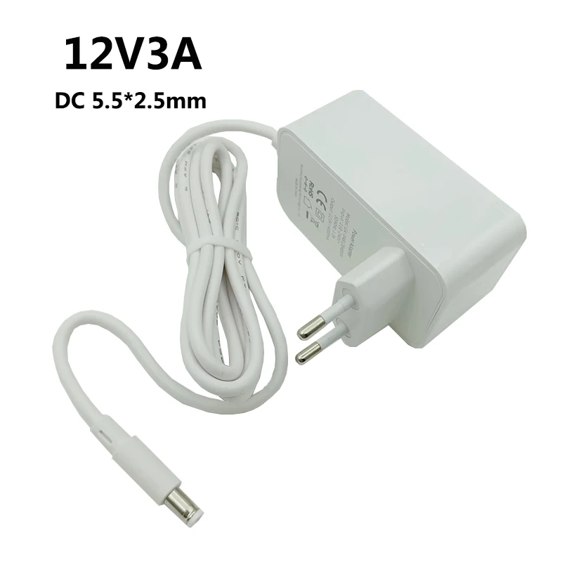 Adattatore di alimentazione DC 12 v 3A 12 Volt 3 amp alimentatore 12 V 3A 12 v3a adattatore ac/dc commutazione trasformatori spina ue 5.5*2.5mm