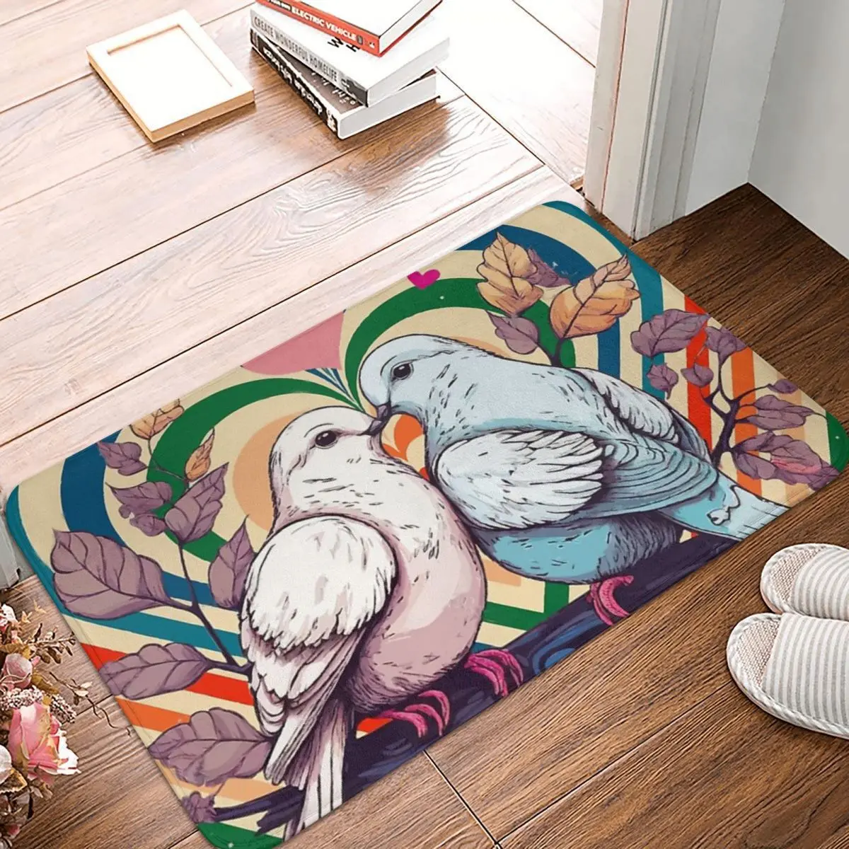 Magpie Lover Bath Mat Angel Doormat Living Room Carpet Entrance Door Rug Home Decor