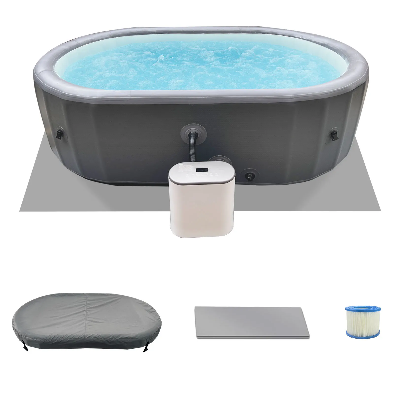 Outdoor Heated Inflatable SPA Bath Inflatable Swimming Pool Home Massage Pool Smart Hot Spring Pool