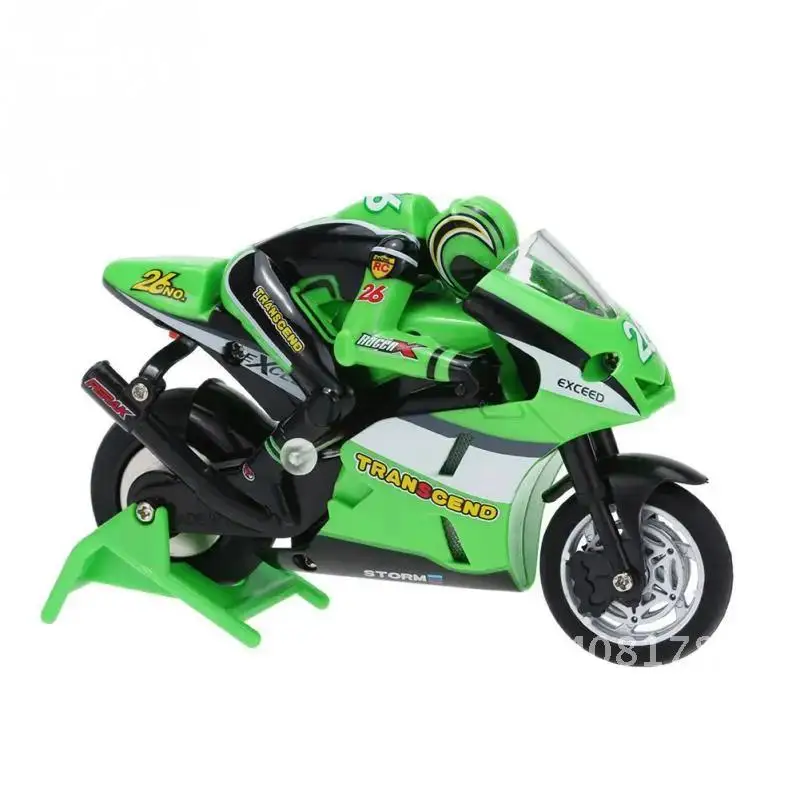 Coche de carreras con Control remoto electrónico para motocicleta RC, coche todoterreno eléctrico de alta velocidad, recargable, moto acrobática de 2,4 Ghz para niños