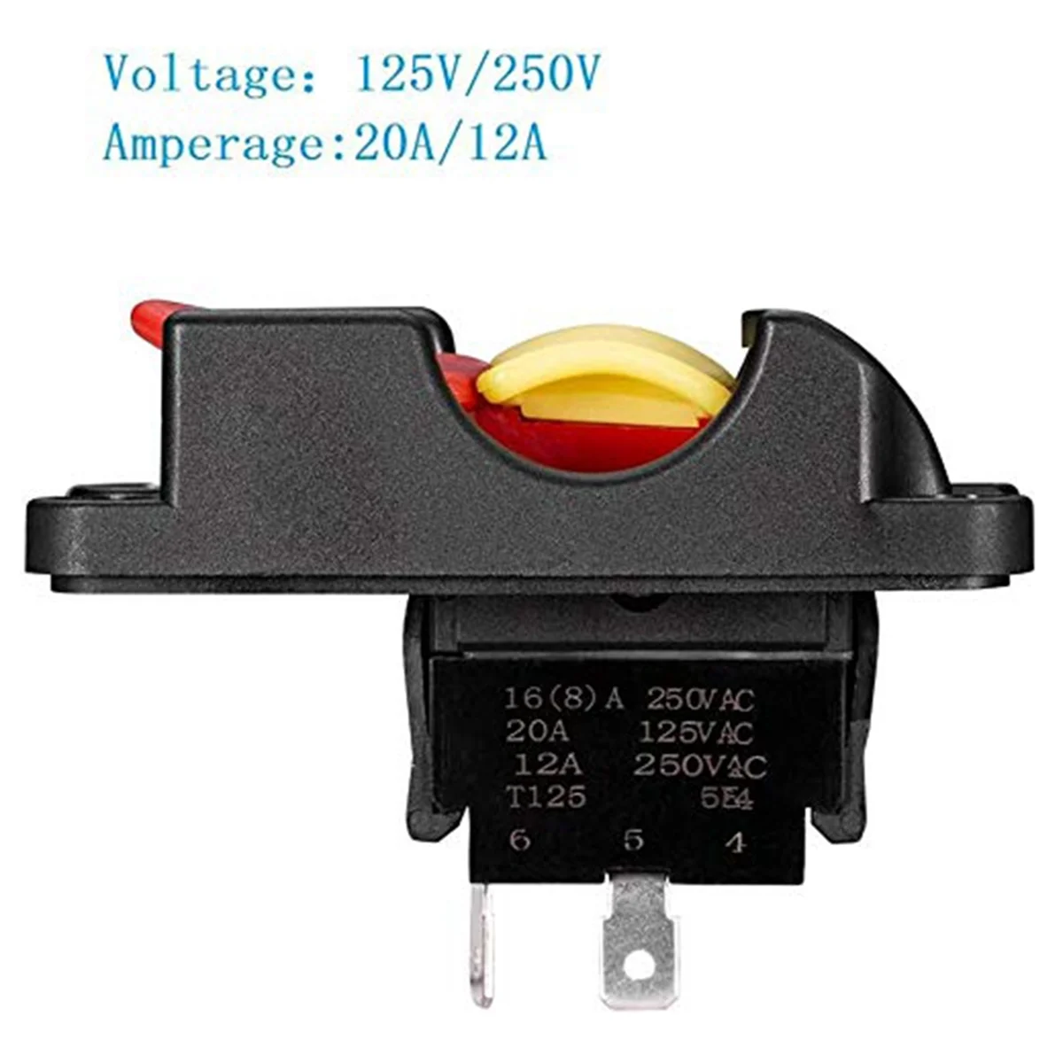 Table Saw Switch, Safety Table Saw Power Switch for Ryobi Craftsman 10Inch Table Saw Parts, On/Off Switch, 125V/250V