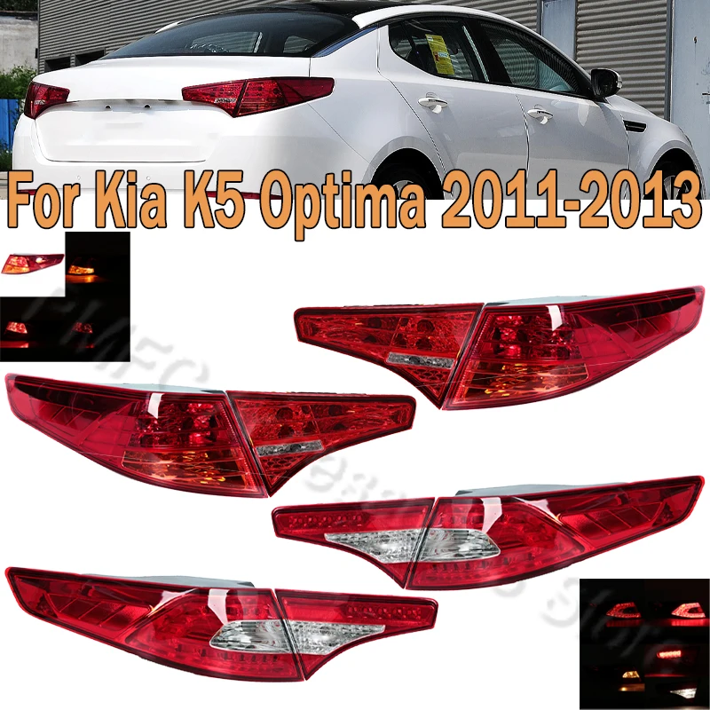 

Car Tail Light Assembly Taillamp Reversing Light Brake Lamp Turn Signal Light Fog Lamp With Bulb For Kia K5 Optima 2011-2013