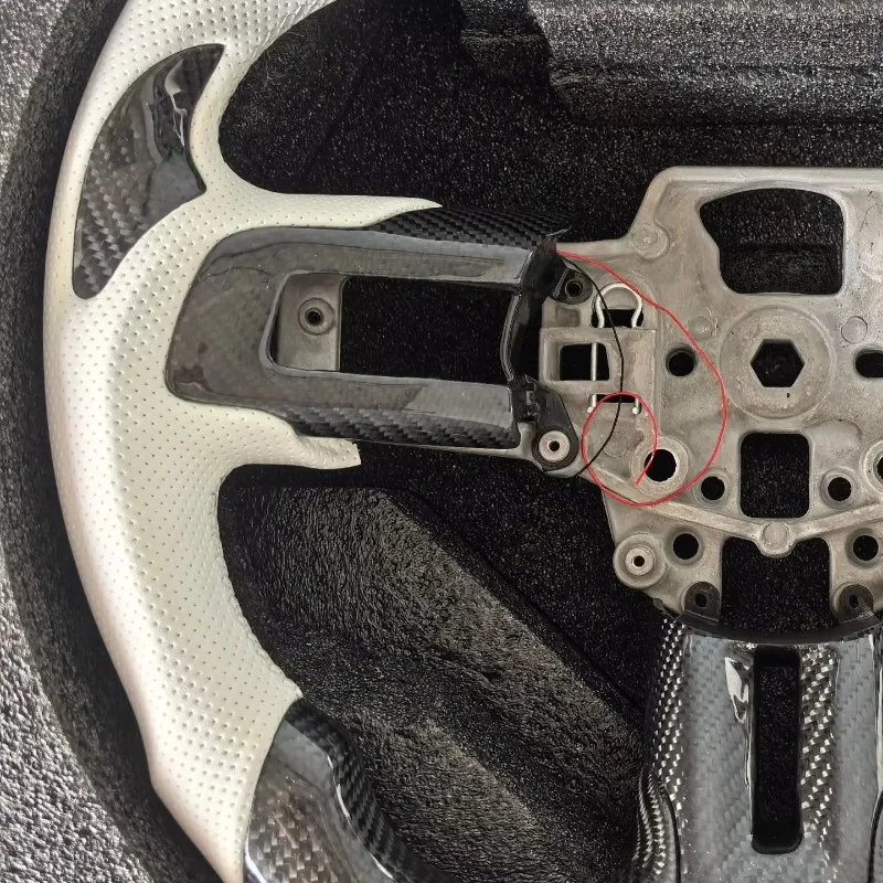 Carbon Fiber D-shape Steering Wheel for  GT/GT350/GT350R 2015-2017 Led Car Steering Wheel