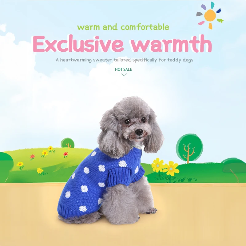 Warm Knitted Pet Do… - image