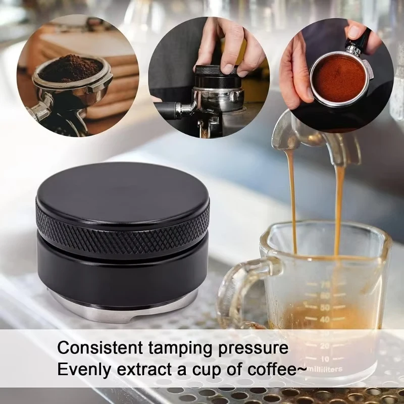 موزع القهوة المحمول 3 منحدرات بزاوية أدوات توزيع الاسبريسو من الفولاذ المقاوم للصدأ لمرشح القهوة 51 مم 54 مم 58 مم