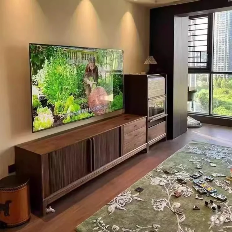 Wood Universal Tv Cabinet Cheap Design Minimalist Floor Storage Luxury Organizer Tv Cabinet Mobile Muebles Trendy Furniture