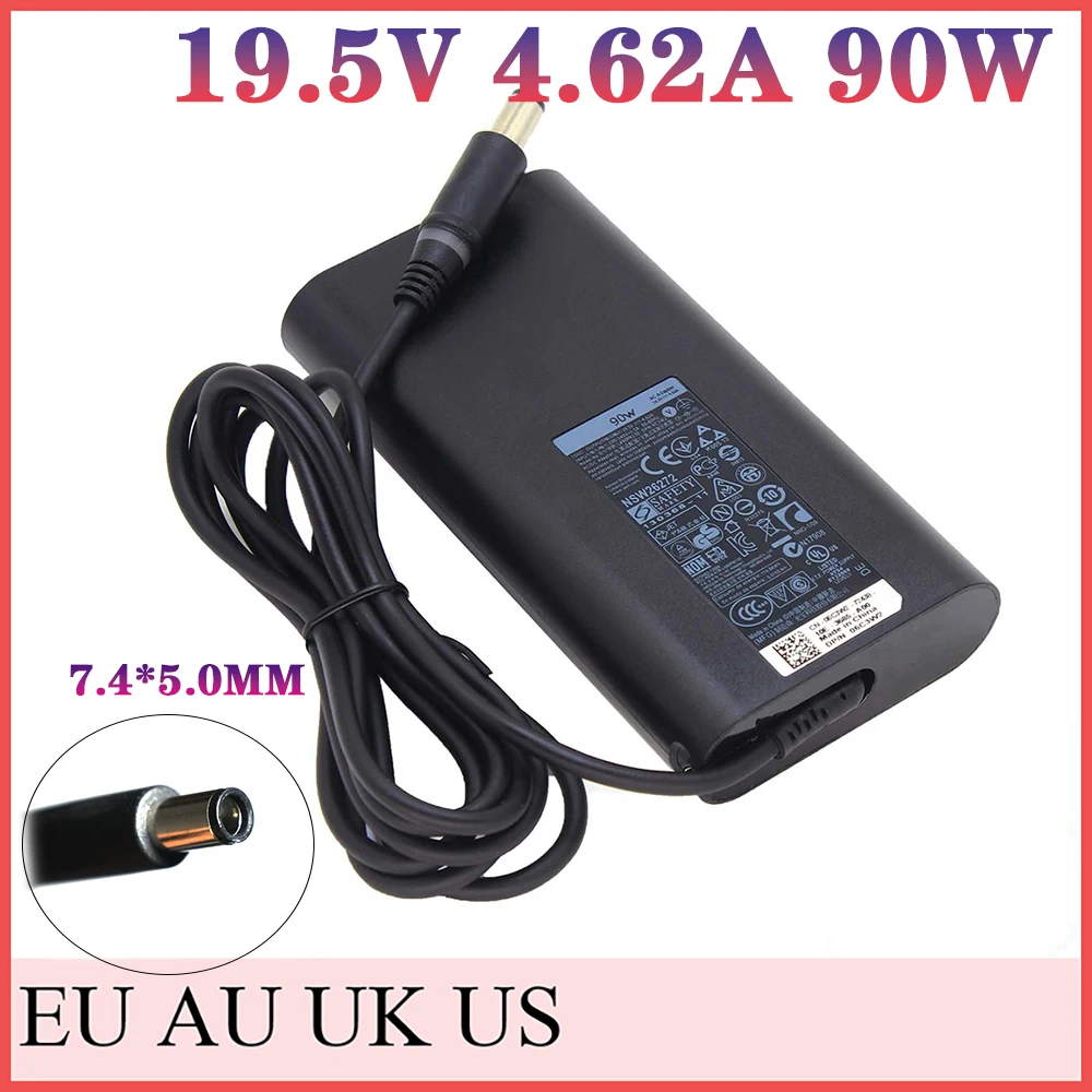 

19.5V 4.62A 90W Laptop Adapter AC Charger For DELL 14R 15R 552 7520 14Z 17R 5720 E6400 E7440 LA90PM111 DA90PM111 Supply