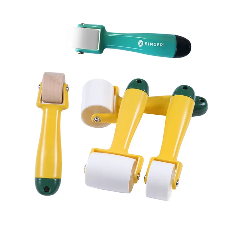 Rodillo de costura para acolchar, rollo de prensa, nociones de costura, rueda de prensado para coser papel tapiz, tela, herramienta hecha a mano, decoración de costura