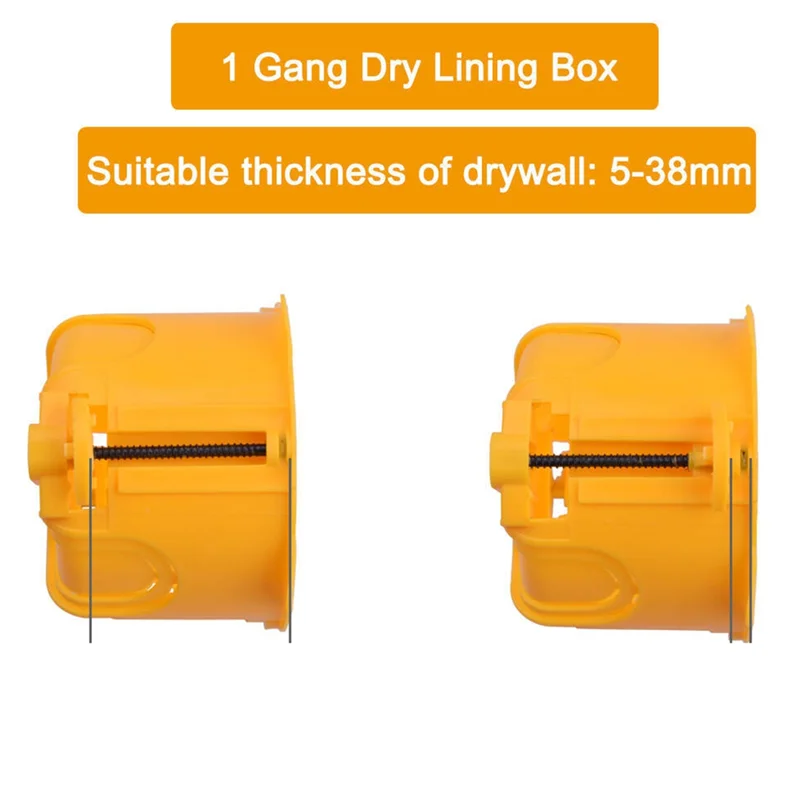 AB35-Drywall Box For Plasterboard & Concrete Wall,Switch Socket Cassette Electric Box Case For European Standard Installation