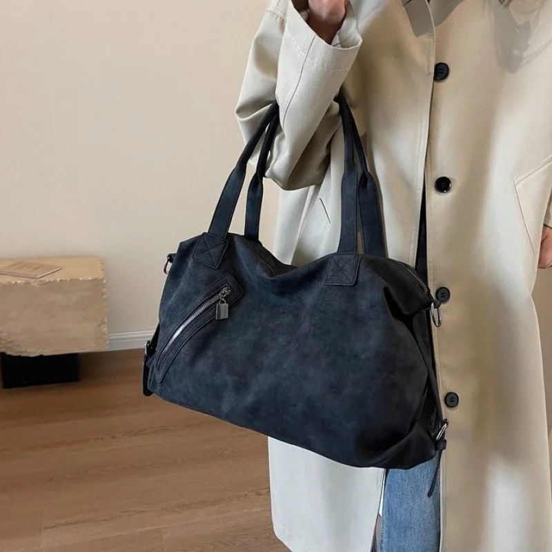 

Винтажная простая повседневная сумка через плечо со стильным буквенным логотипом, высококачественная минималистичная модная женская элегантная кожаная сумка-тоут