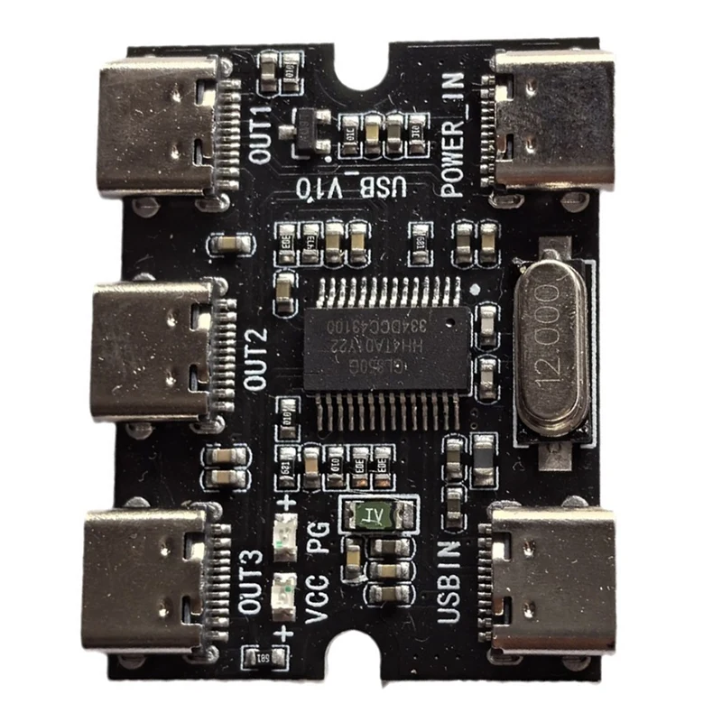 TYPE-C USB Expansion Board Hub Usb Hud Expansion Module 1 in 3 Out with Power Interface-DT30