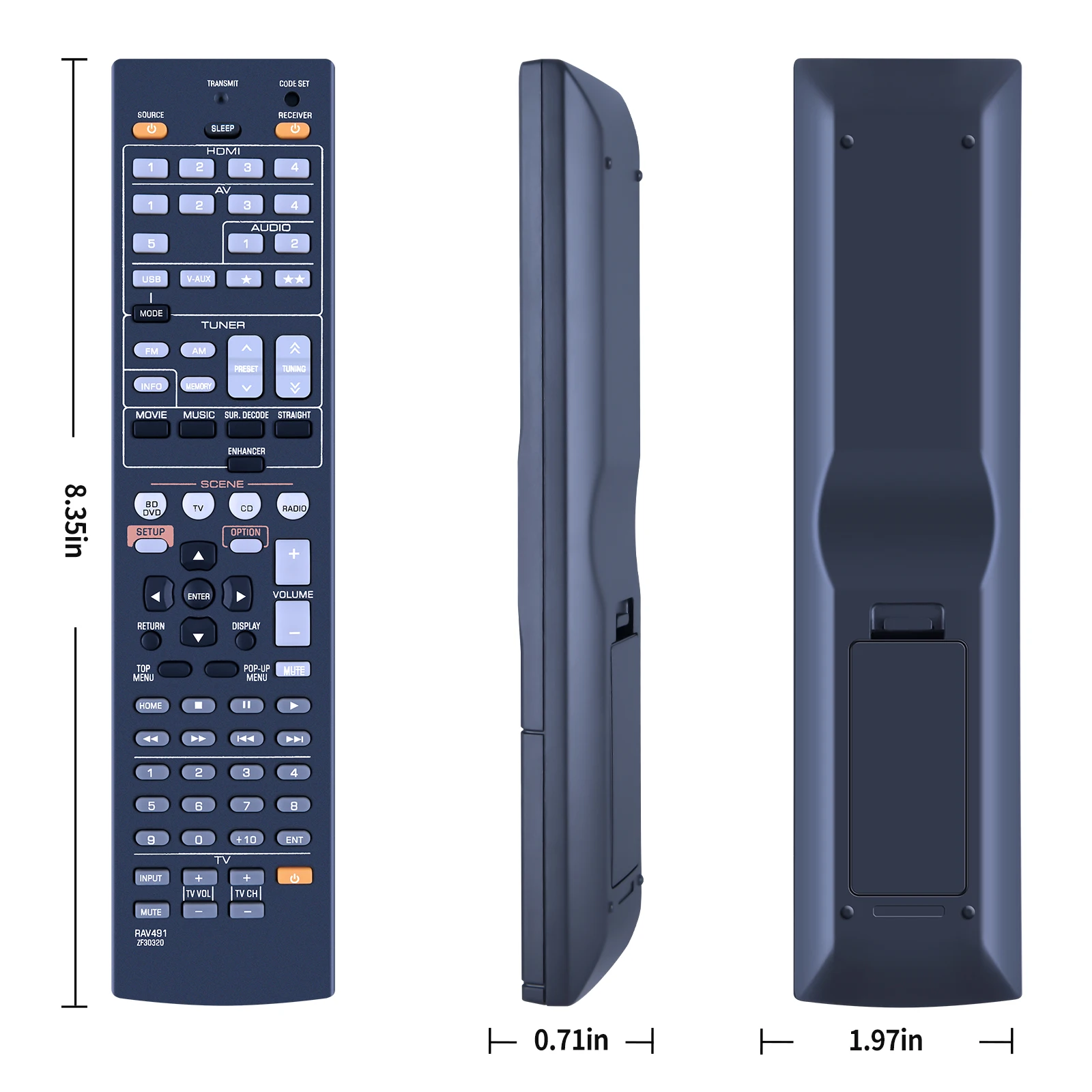 Remote Control For Yamaha RAV287 RAV290 RAV293 RAV334 RAV336 AV A/V Receiver