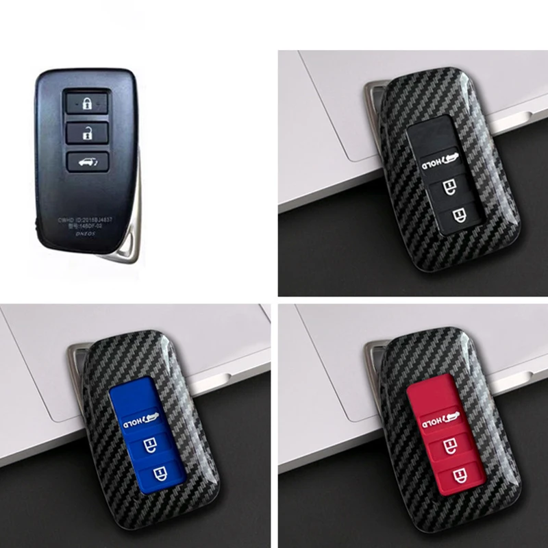 Carbon ABS Car Remote Key Case Cover Shell For Lexus NX GS RX IS ES GX LX RC 200 250 350 LS 450H 300H Keychain Accessories