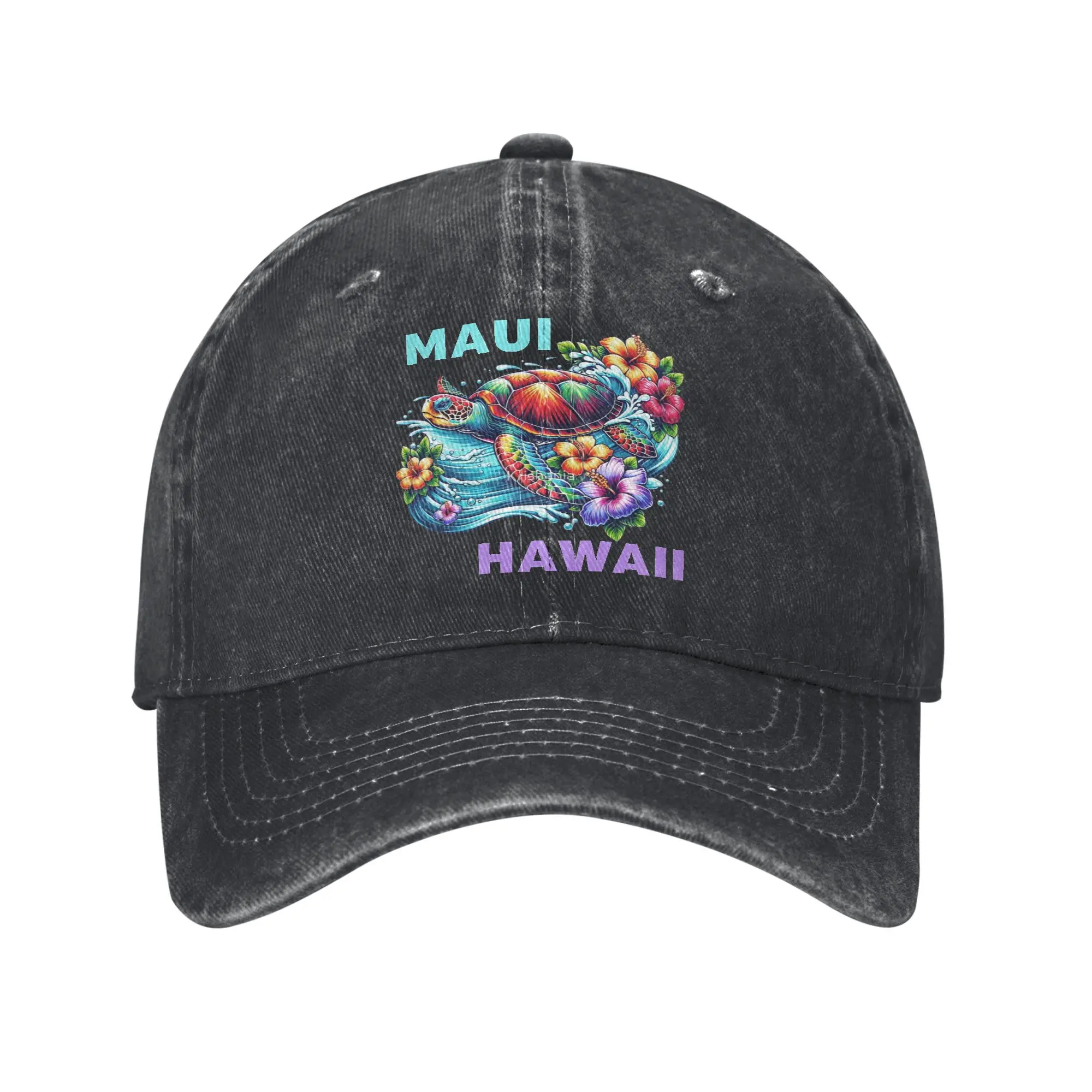 

Summer Maui Hawaii Sea Turtles Baseball Cap Sun Dropshipping Design Washed Trucker Hat Couple Women Outdoor Sport Snapback Cap