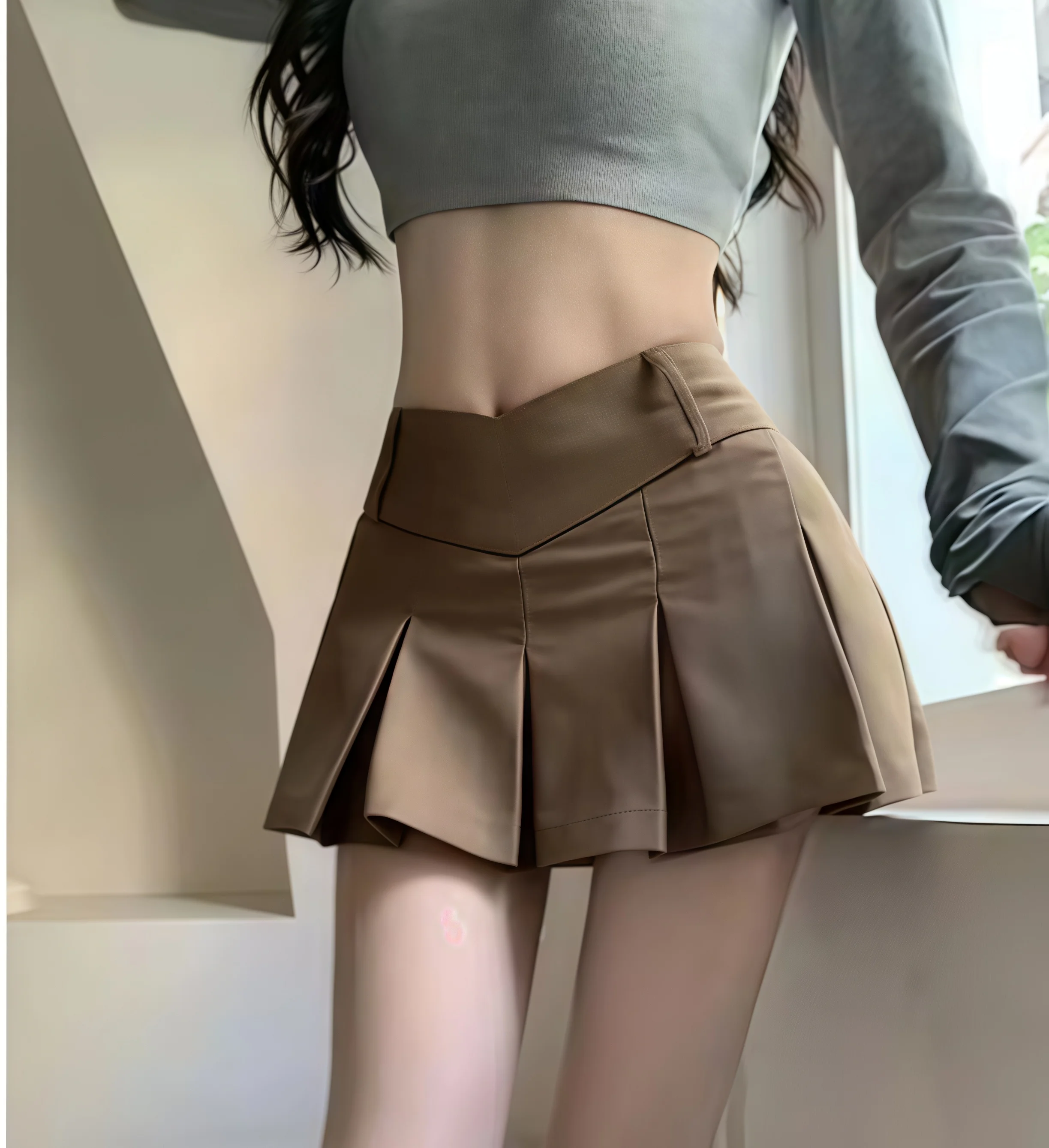 

Sexy Women Pleated Skirts High Waist Summer Vintage Mini Skirts Korean Tennis Student White Designed Dance Skirt