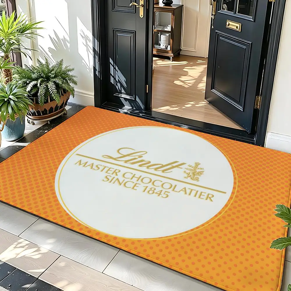 Alfombra de suelo Food L-Lindt, alfombra de suelo de franela suave para puerta de entrada, antideslizante, absorbente, para baño y dormitorio