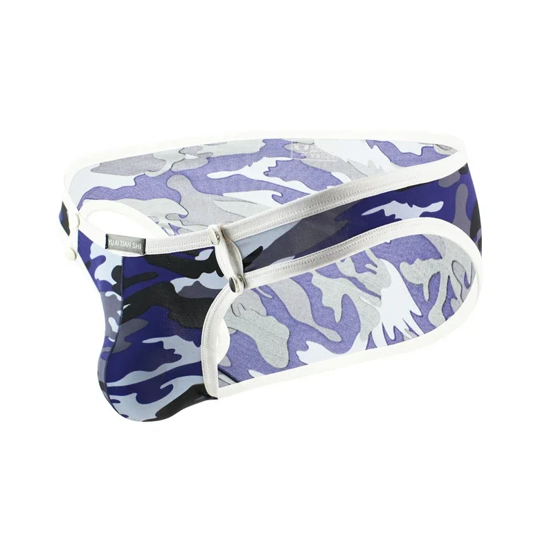 

Камуфляжное сексуальное нижнее белье, мужские трусы, мужское бикини, мужское нижнее белье для геев, мужские трусы с низкой талией, короткие мужские трусы