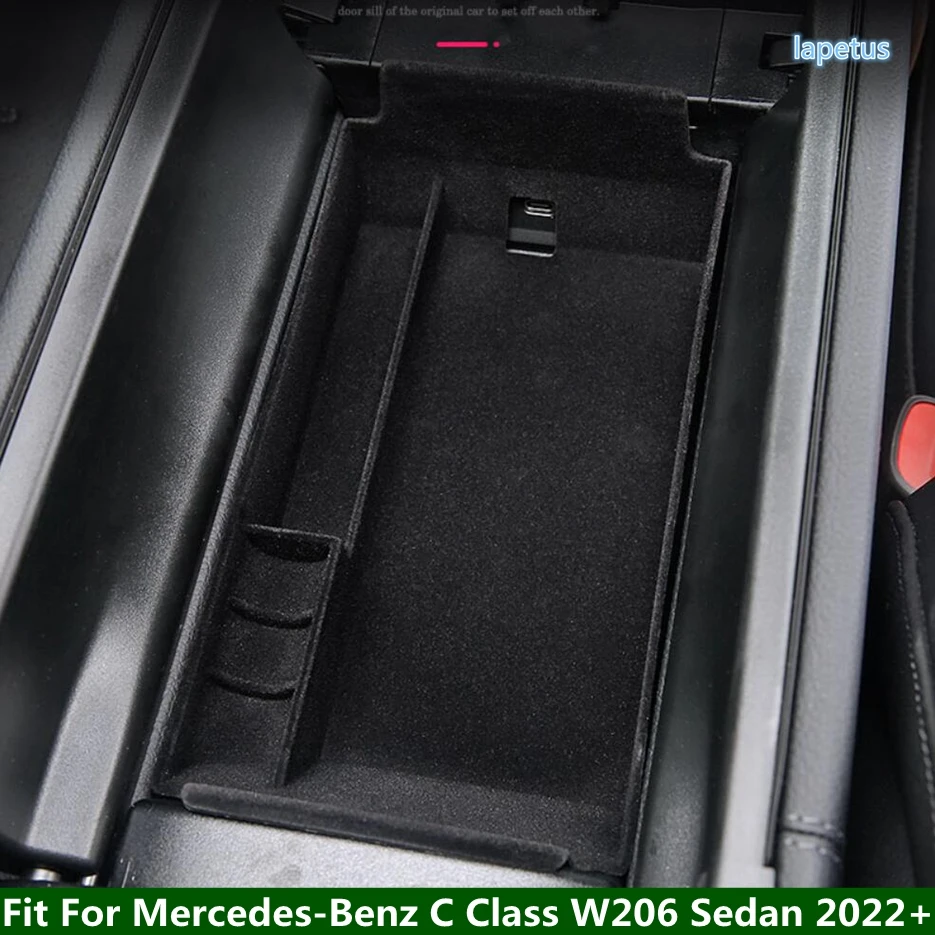 

Fit For Mercedes-Benz C Class W206 Sedan 2022 - 2024 Cover Central Control Armrest Box Secondary Storage Pallet Container Tray