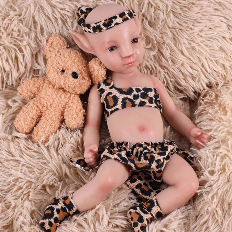 Nowa lalka Reborn Full Body Platinum Silicone Soft Boy Handmade Baby Real Lifelike Doll na prezent świąteczny Zabawka urodzinowa