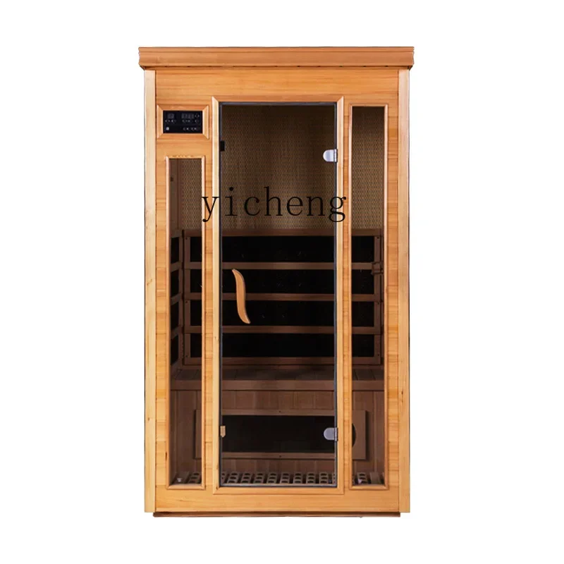 

ZK Household Double Light Wave Sauna Room Sauna Box Steam Sauna Set Tomalin Tourmaline Sweat Steaming Room