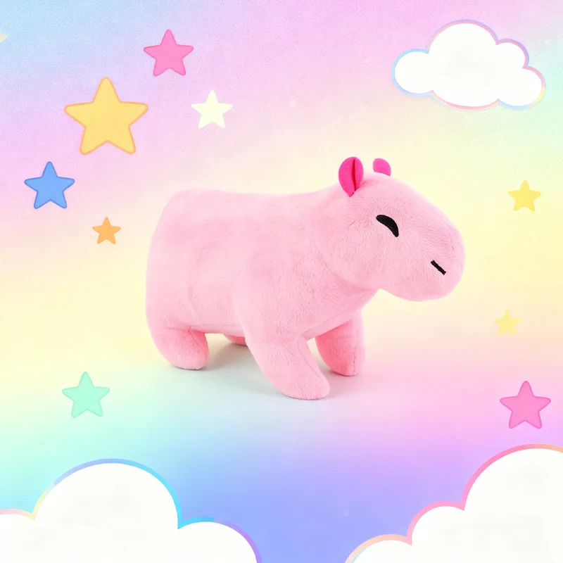 Kawaii كابيبارا ألعاب من القطيفة رائعة غرفة نوم الحلي لطيف تحصيل الزينة دمى الحيوانات واقعية هدية عيد ميلاد لfrye #2