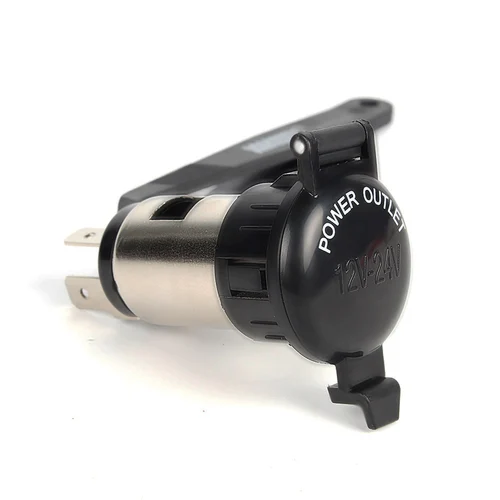Imagen 2 del producto Encendedor de cigarrillos impermeable para coche, toma de corriente para motocicletas, barcos, cortadoras, tractores, con fusible y cable, 12V