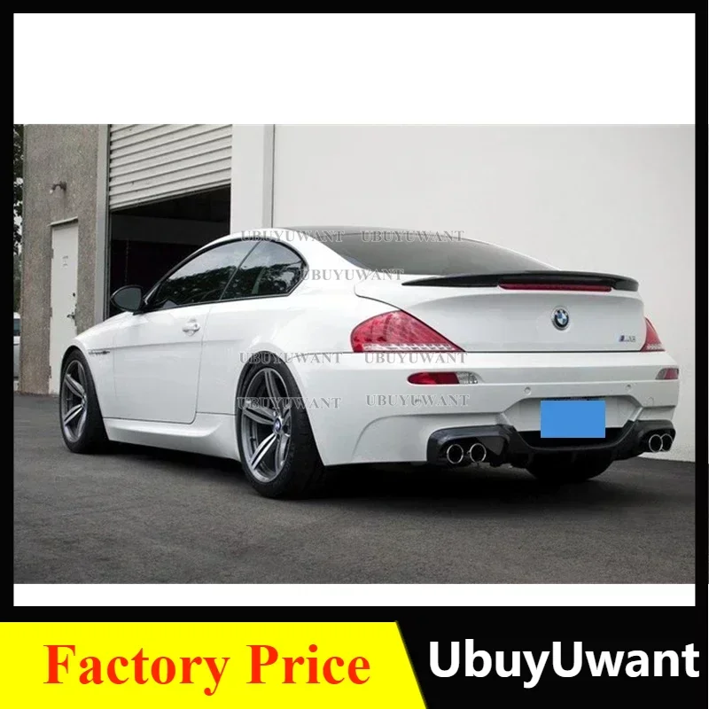 Car Spoiler For BMW 6 Series E63 Not For E64 04-09 Carbon Fiber Material Rear Tail Wing Car Styling