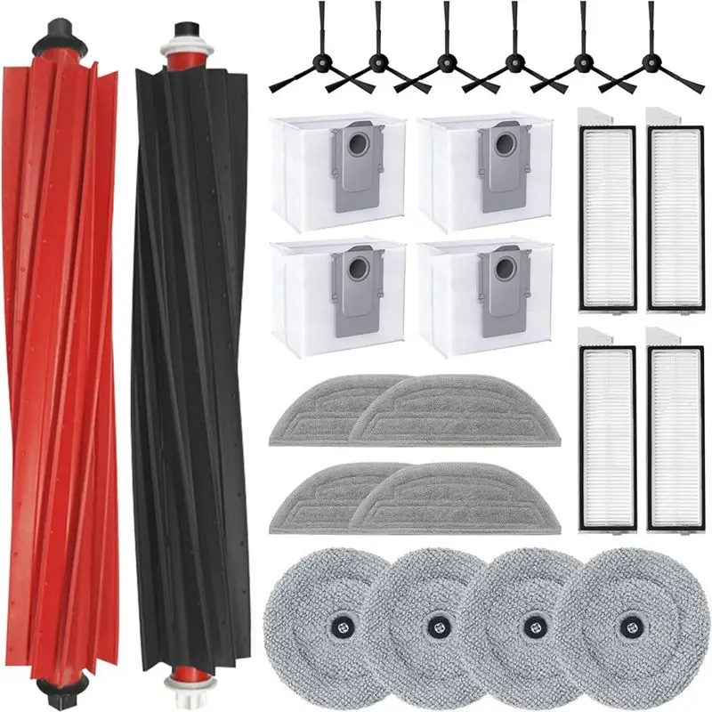 【haute-qualitE】-ensemble-d'accessoires-de-remplacement-compatibles-avec-le-robot-aspirateur-roborock-s8-maxv-ultra-brosses-a-rouleaux-filtres-brosses-laterales-depoussiereur