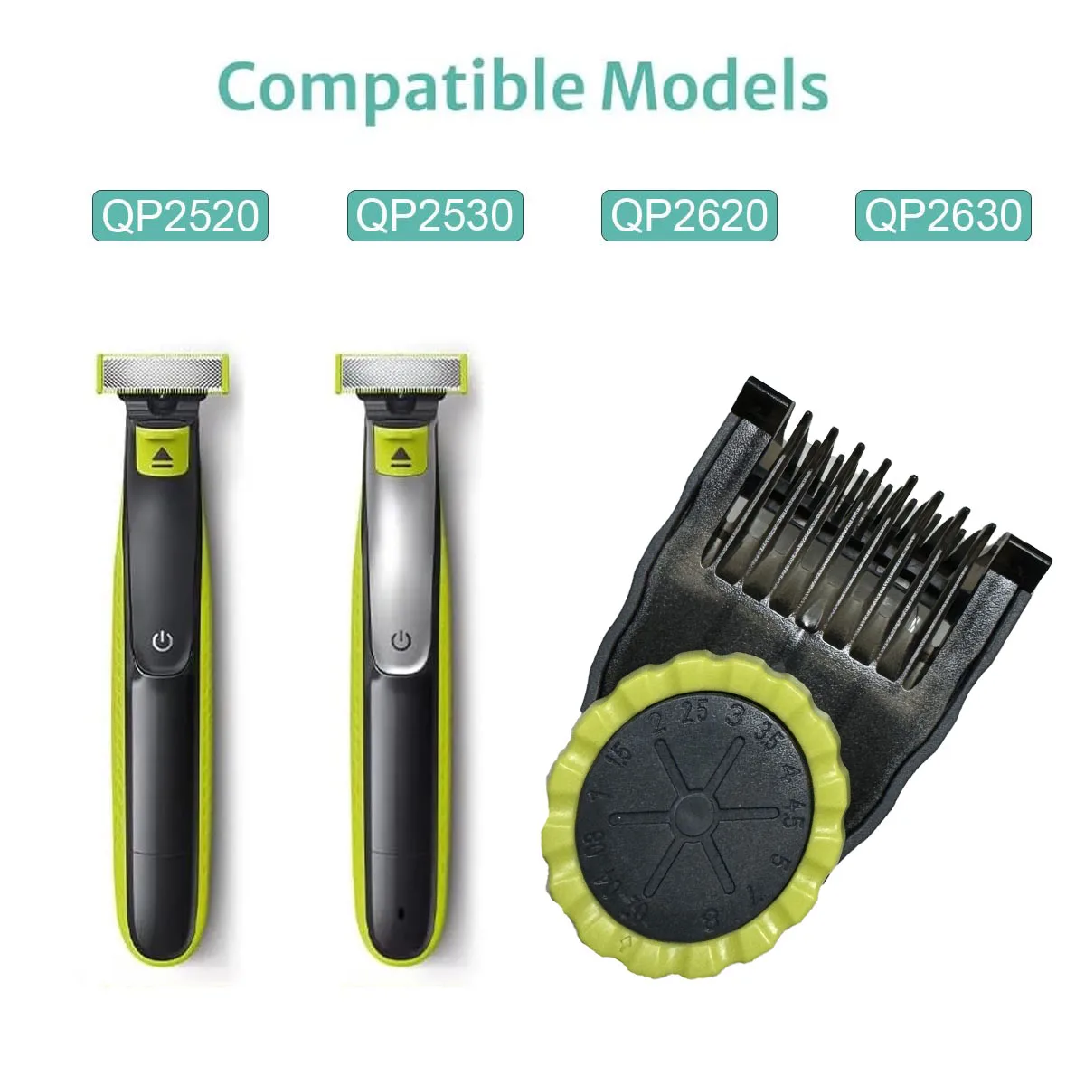 Guide Comb Guards for Philips One Blade QP2520 QP2530 QP2630 Electric Trimmer Shaver 14-length Adjustable Replacement