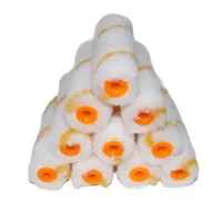 10Pcs 4 Inch Paint Roller Brush Dense Bristle Latex Paint Rollers For Wall Cabinet Door Fence Home Painting Decoration 5