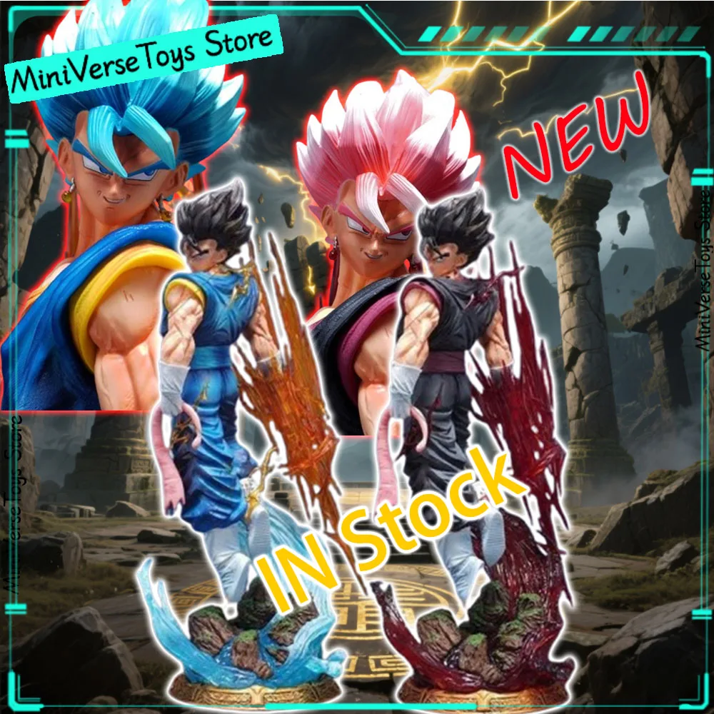 

38cm Dragon Ball Anime Figure Vegetto Figures Super Saiyan Vegetto Action Figurine Gk Statue Model Collection Decora Toys Gifts