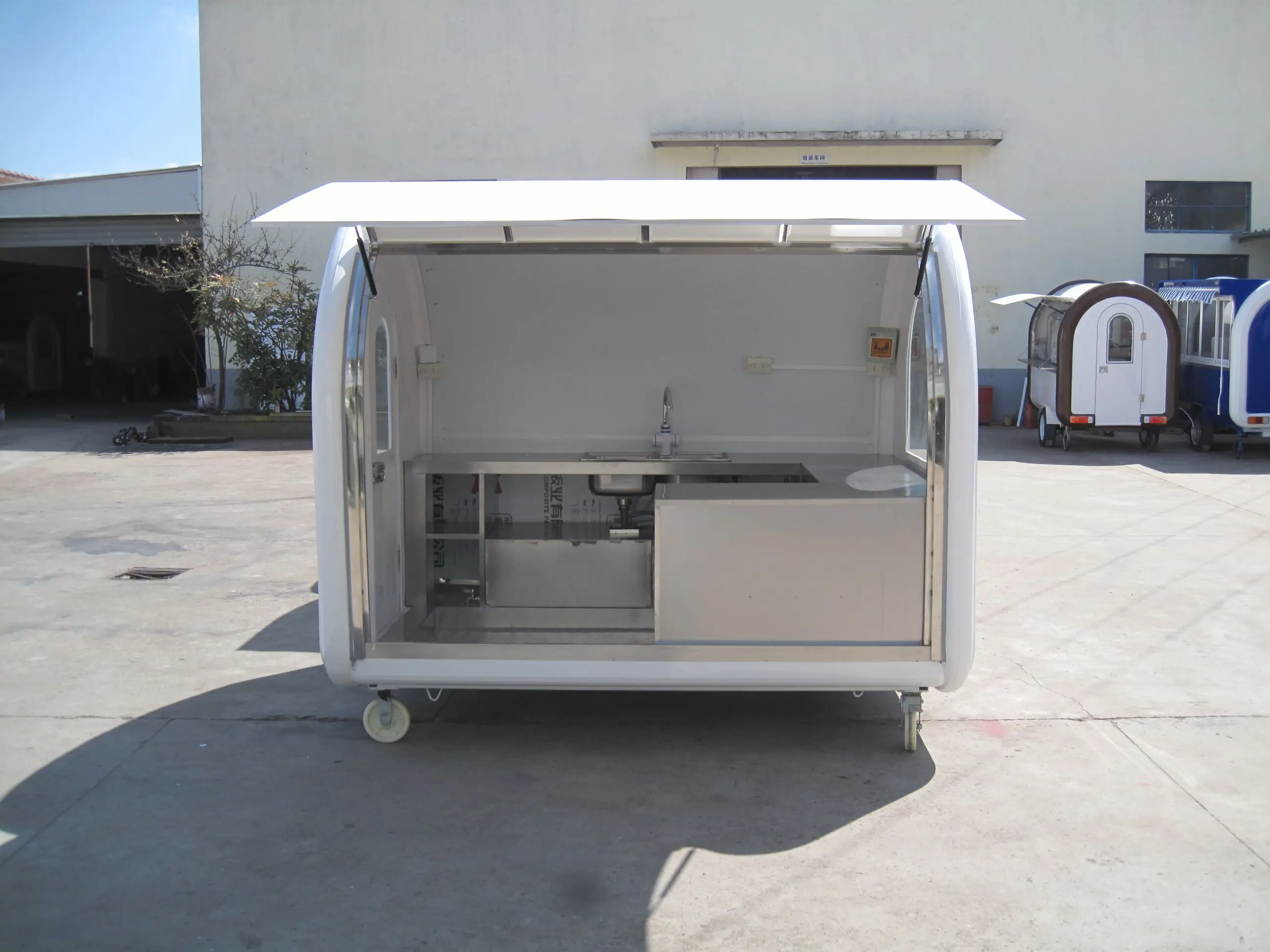 Multifunctional New Design Trailer Type Vending Kosik food trailer  Hot Dog Carts Food Vending Cart for sale US