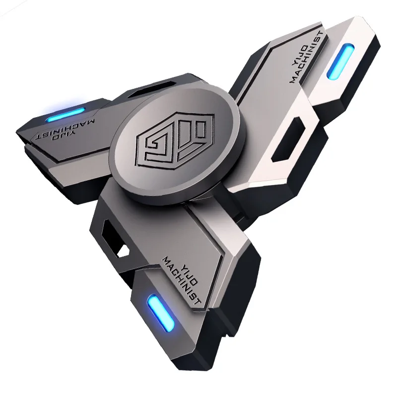 Гироскоп на кончиках пальцев, светящийся черный, улучшенный спиральный светящийся свет между пальцами, декомпрессия, декомпрессия, сплавgifttoy